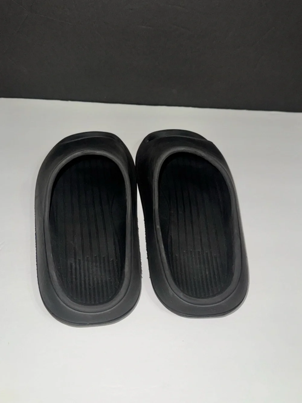 Black Men's Slide Sandals - Comfort Slip-On